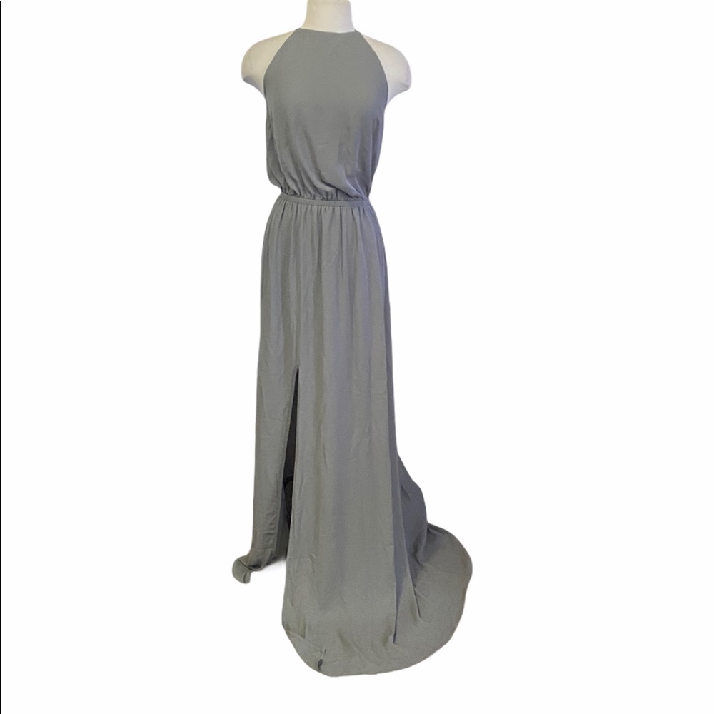 Show Me Your Mumu Heather Halter  charcoal dress - Picture 2 of 6